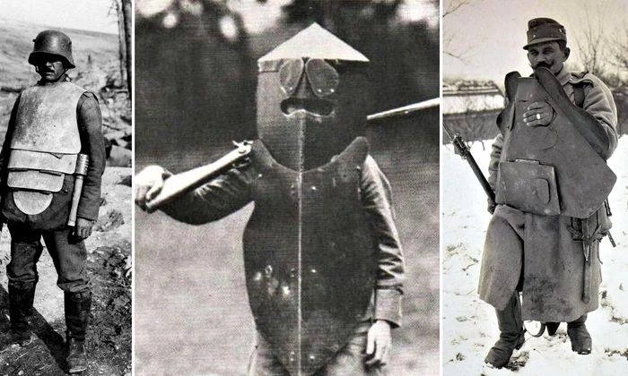 Protecția soldaților în Primul Război Mondial: Armurile și scuturile de infanterie  jpeg