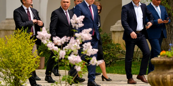  Bolojan, alături de Dan Motreanu, Predoiu și Ciucu după consultările la Cotroceni FOTO Mediafax