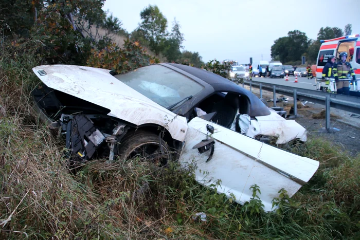 Accidentul a avut loc pe A9 în Germania FOTO Facebook Feuerwehr Schleiz