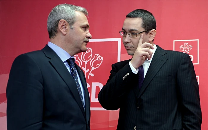 Liviu Dragnea şi Victor Ponta în perioada în care comunicau mai des. FOTO Adevărul