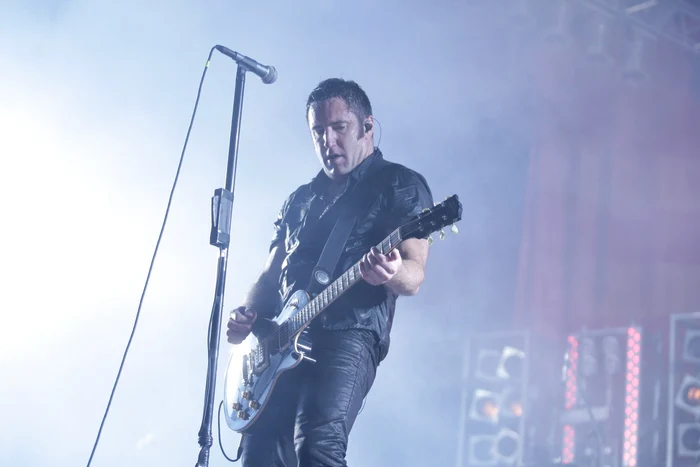 Trent Reznor, liderul formaţiei, a colaborat în trecut cu David Lynch FOTO Adevărul