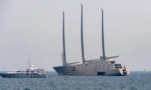 Sailing Yacht A, cel mai mare iaht cu pânze din lume FOTO AFP