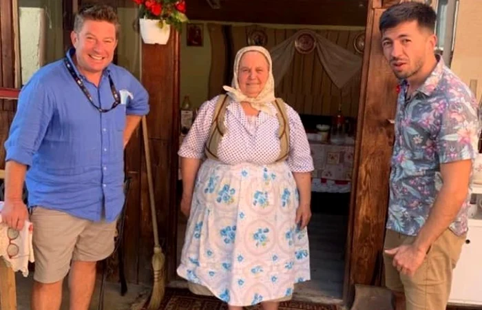 Tanti Lenuța din Chinteni, alături de Mircea Bravo și Pavel Bartoș. FOTO Instagram