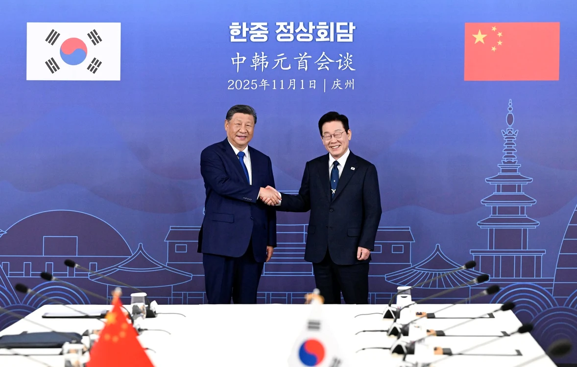 Xi Jinping si noul președinte al Coreei de Sud, Lee Jae Myung. FOTO: X/@RecordGBA