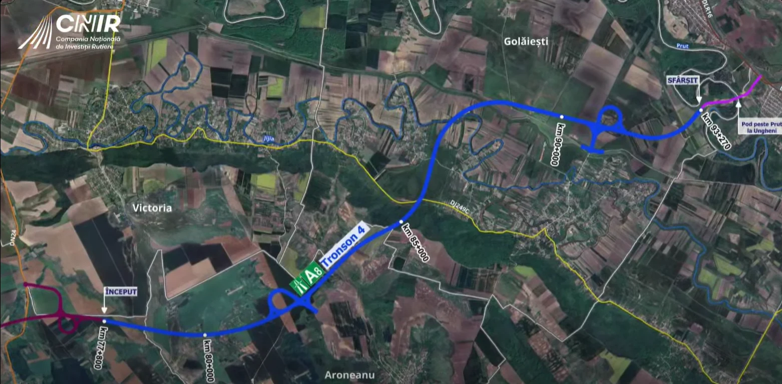 Autostrada Unirii A8: Opt oferte au fost depuse pentru lotul Iași - Ungheni, finanțat din programul SAFE