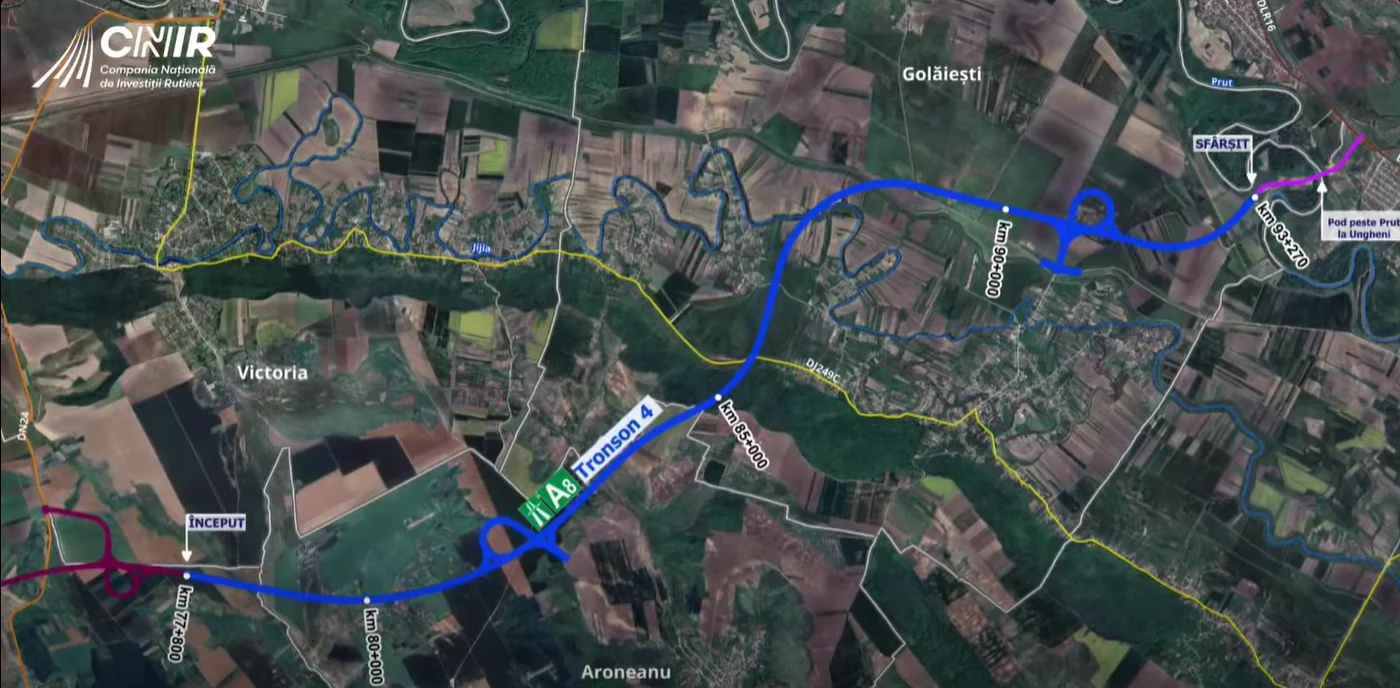 Opt oferte au fost depuse pentru lotul dintre Iași și podul de peste Prut de la Ungheni