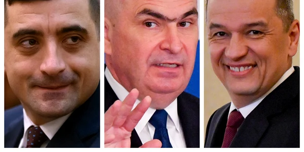 George Simion, Ilie Bolojan, Sorin Grindeanu / FOTO Mediafax Foto