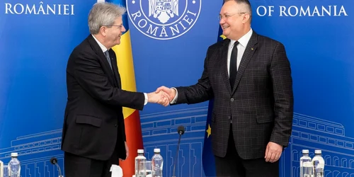 Nicolae Ciucă şi Paolo Gentiloni FOTO Gov.ro