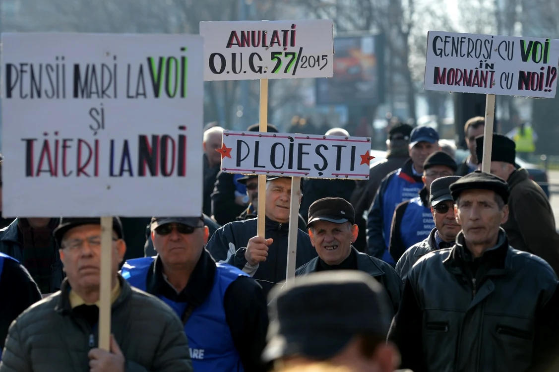 Militarii în rezervă au ieşit să protesteze şi la sfârşitul lui 2018, la 28 decembrie. FOTO Mediafax
