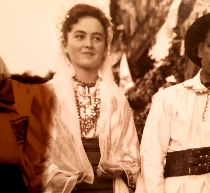 Ana Cifor, în 1966, mireasă în "Nunta Zamfirei"