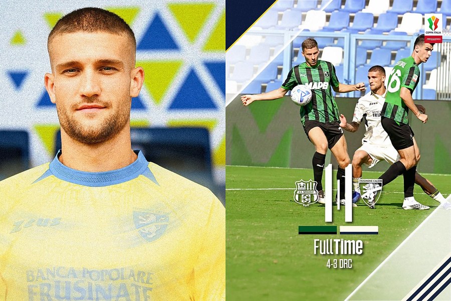 Daniel Bîrligea a marcat pentru Frosinone, însă golul său nu a fost validat