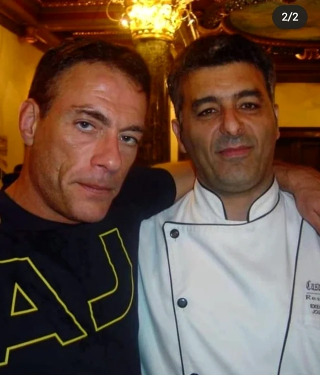 
    Chef Joseph Hadad și Jean Claude Van Damme, în 2005foto: Instagram  