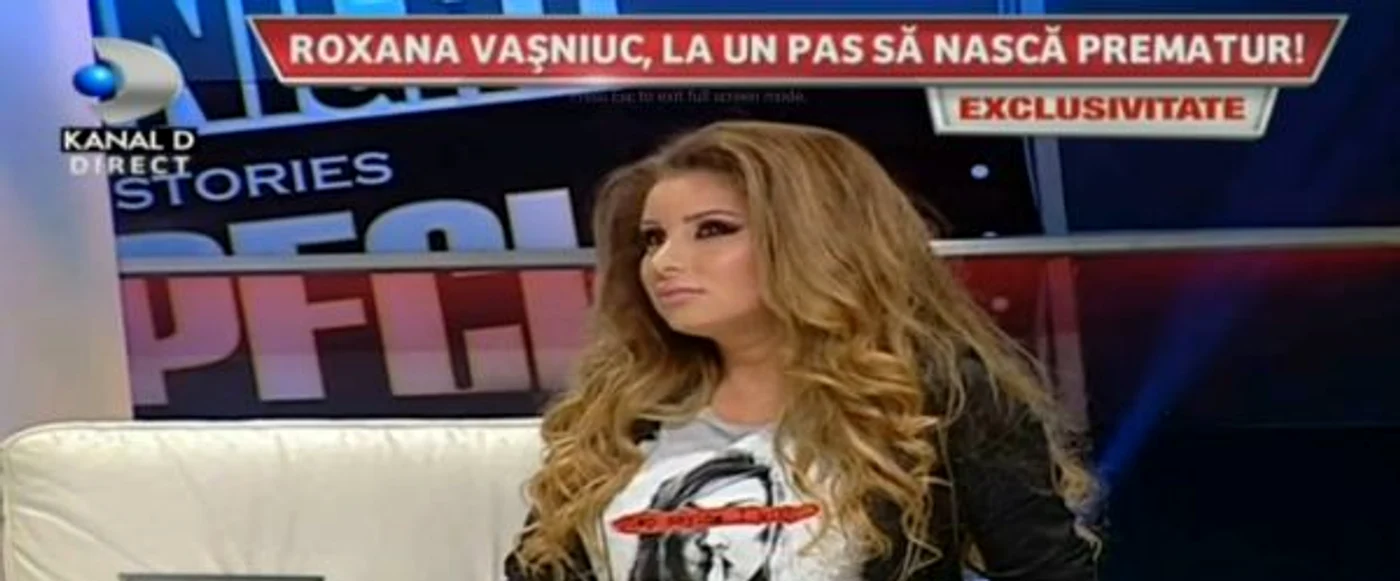Roxana Vaşniuc are mari probleme cu sarcina