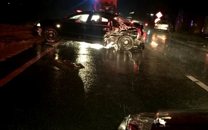 Accidentul s-a petrecut în weekend FOTO Adevărul