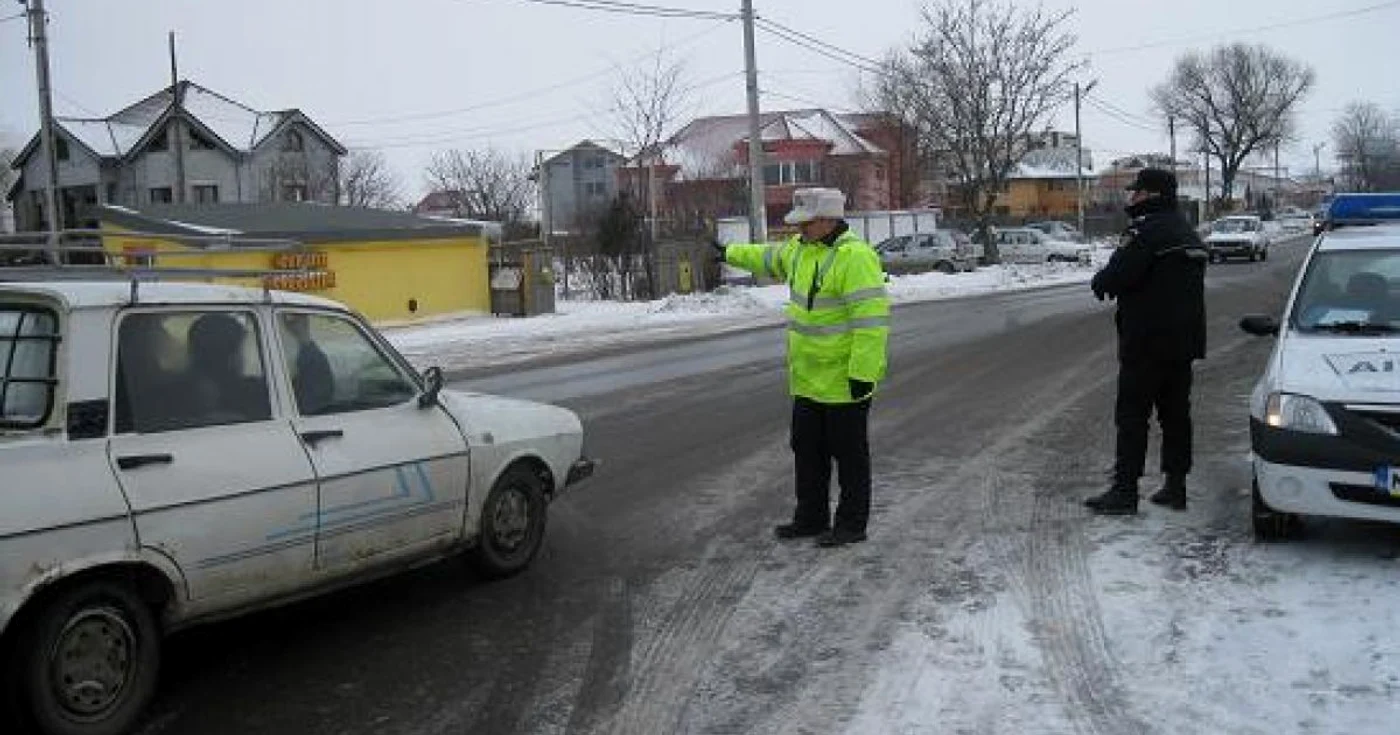 Politistii au închis traficul pe DN 22 Brăila Râmnicu-Sărat