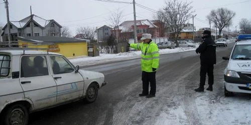 Politistii au închis traficul pe DN 22 Brăila Râmnicu-Sărat