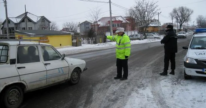 Politistii au închis traficul pe DN 22 Brăila Râmnicu-Sărat