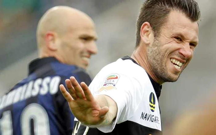 Cassano e dezamăgit. Parma nu va juca în sezonul următor în cupele europene. FOTO: Reuters