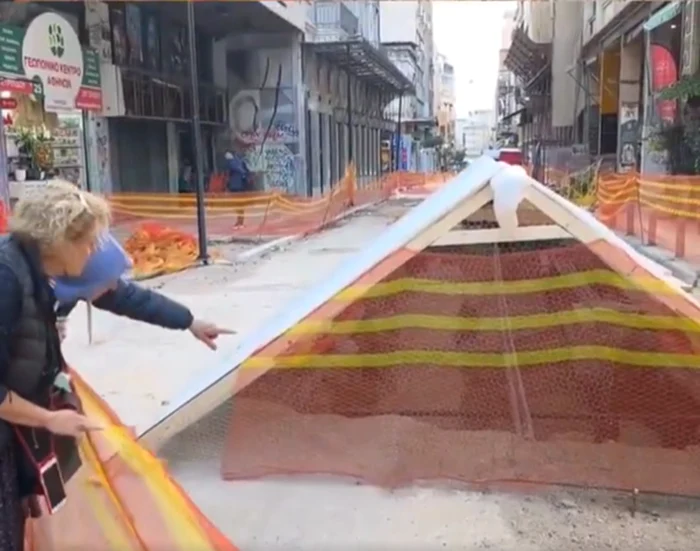 Lucrările sunt în plină desfășurare după descoperirea mozaicului. Foto: captură video X