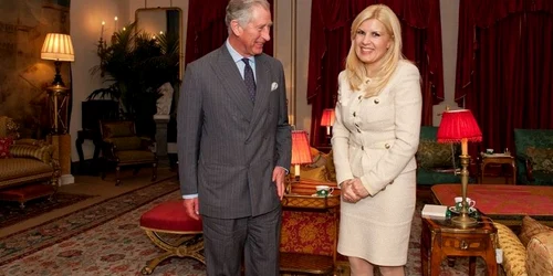 Prinţul Charles al Marii Britanii şi Elena Udrea 