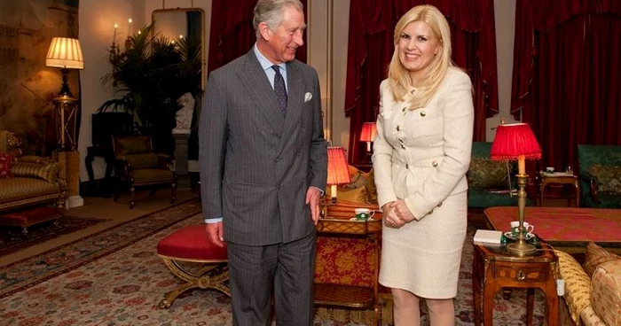 Prinţul Charles al Marii Britanii şi Elena Udrea 