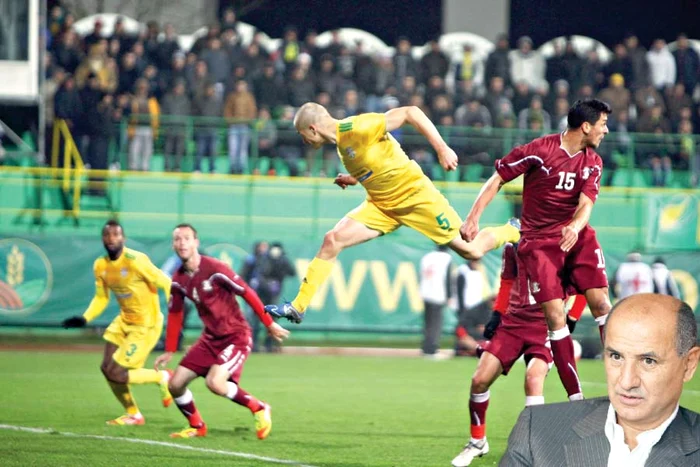 Vasluienii au fost cu un cap peste rapidişti în meciul de duminică seară (Foto: Mediafax)