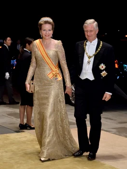 Regina Mathilde și Regele Philippe al Belgiei   G