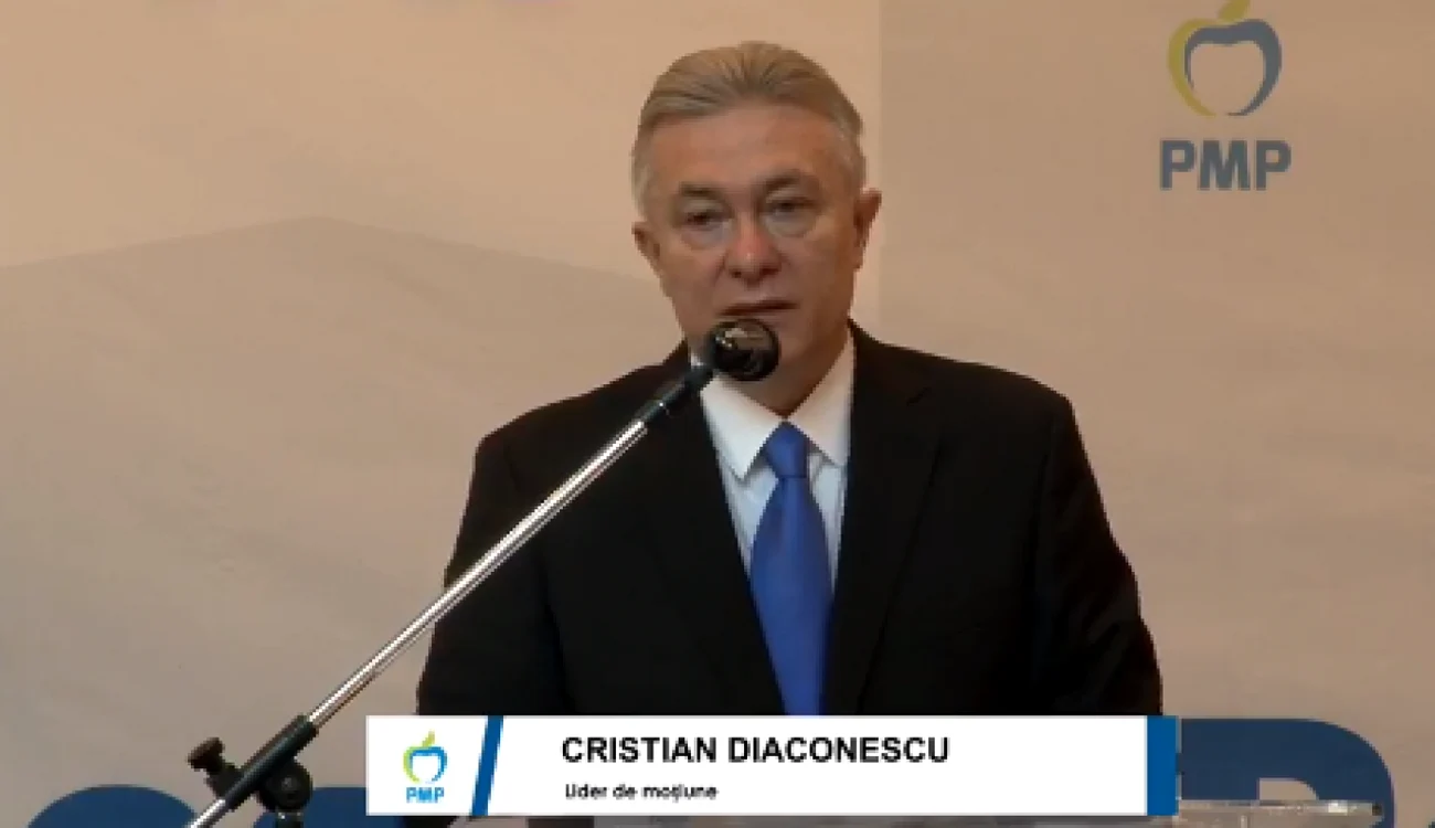 Cristian Diaconescu, preşedintele PMP. FOTO: Captură