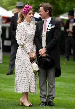 Beatrice și soțul ei, Edo, la Royal Ascot
