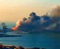 Razboi in Ucraina 24-25 martie 2022 explozie vasul militar rusesc Orsk incendiu port Berdyansk FOTO Profimedia