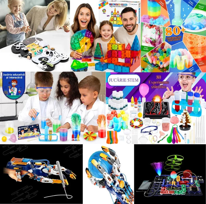 Jucării educative de top pentru copii–Cadouri de Crăciun care stimulează imaginația și inteligența