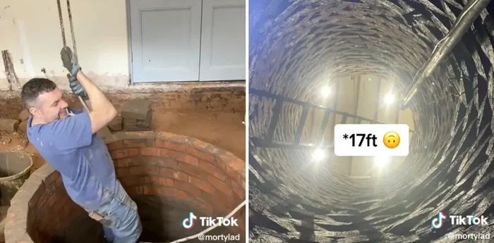 Fântână descoperită de un britanic FOTO tiktok.com@mortylad