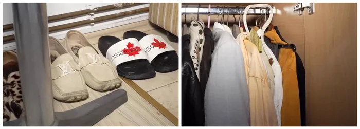 Fostul milionar încă mai are haine de lux / foto: România TV