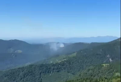 incendiu muntii tibles FOTO Captura video