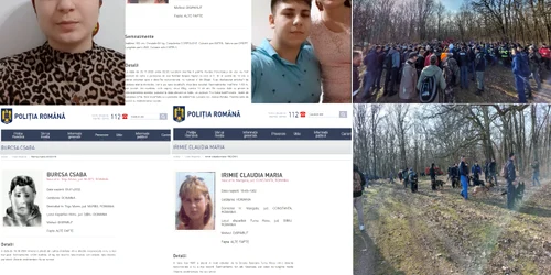 Copiii dispăruți din Sibiu dintre care unii căutați de decenii Colaj