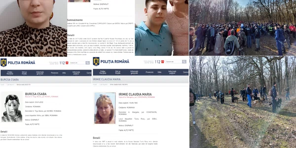 Copiii dispăruți din Sibiu dintre care unii căutați de decenii Colaj