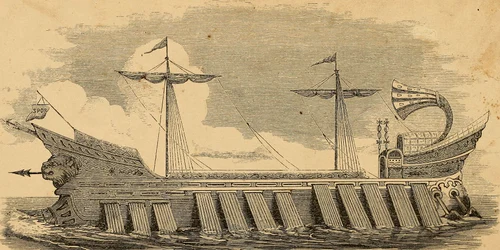 The Ptolemy Philophator's  forty  ship, from Man upon the sea   or, a history of maritime adventure, exploration, and discovery, from the earliest ages to the present time (1858) (14596783329) jpg
