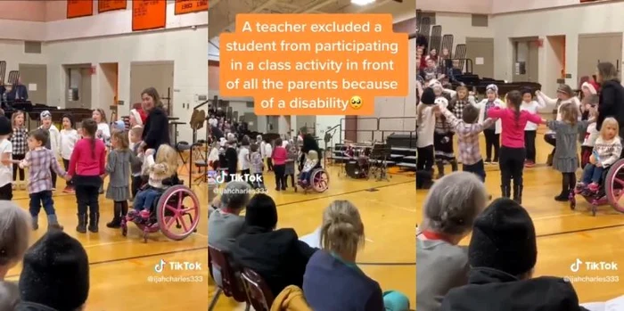 Copil exclus de la serbare Foto: captură TikTok