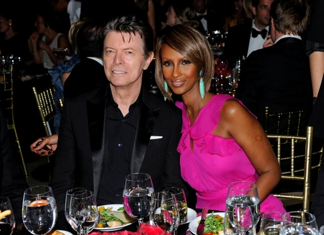 David Bowie era căsătorit cu manechinul Iman