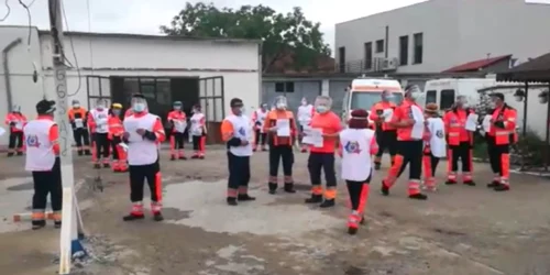 cluj protest ambulanta