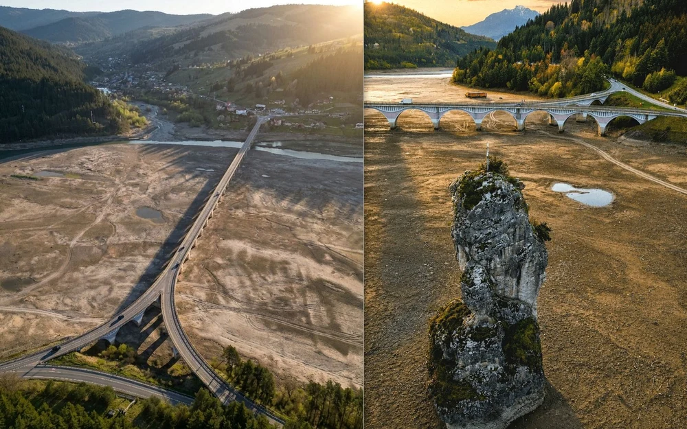 Piatra Teiului, marele viaduct de pe lacul Bicaz. Cum s-a schimbat locul de la porțile Moldovei, Bucovinei și Transilvaniei