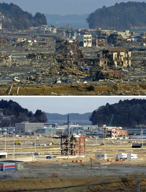 Uimitioarea transformare a Japoniei între 2011 şi 2013 (foto Reuters)
