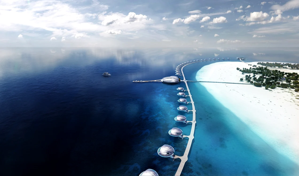 Primele imagini cu cel mai spectaculos hotel din lume. Foto: Faceboo/via The Sun/Killa Design