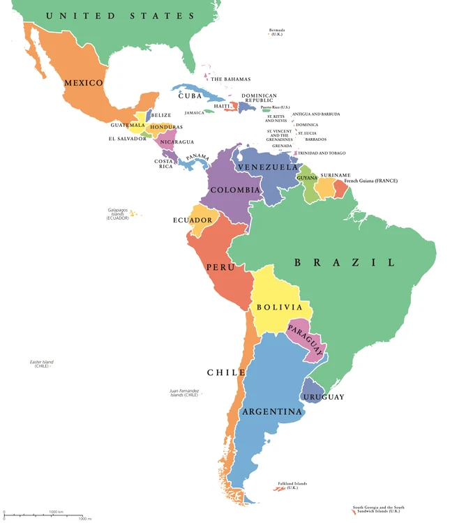 America Latină. FOTO: Shutterstock