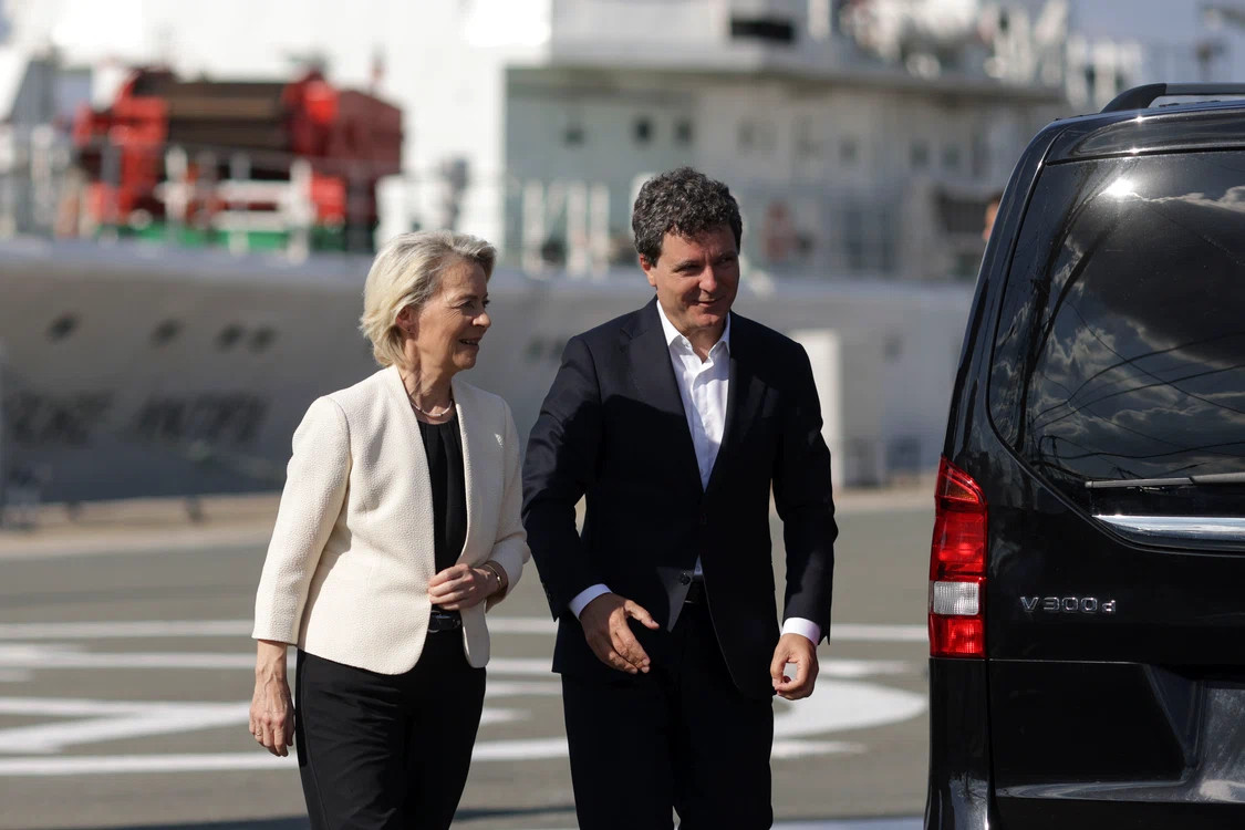 Ursula von der Leyen este la Constanța. FOTO Inquam Photos / George Călin