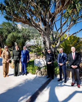 Charlene și Albert la redeschiderea grădinii exotice Monaco