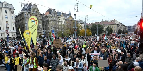 protest profesori și studenți la Budapesta față de Viktor Orban Foto EPA EFE jpg