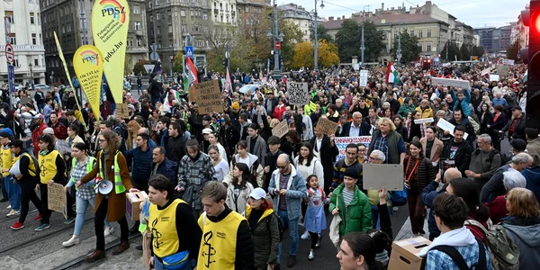 protest profesori și studenți la Budapesta față de Viktor Orban Foto EPA EFE jpg