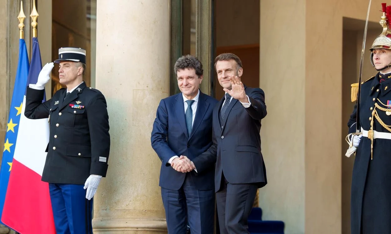 Nicușor Dan și Emmanuel Macron. FOTO: Presidency