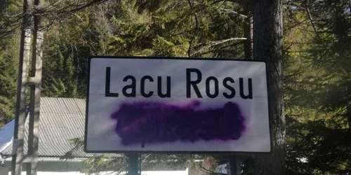 Lacul Rosu denumire in romana